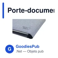 Porte-documents A5 personnalisable Quest Portfolio avec logo - Miniature 4
