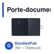 Porte-documents A5 personnalisable Quest Portfolio avec logo - Miniature 9