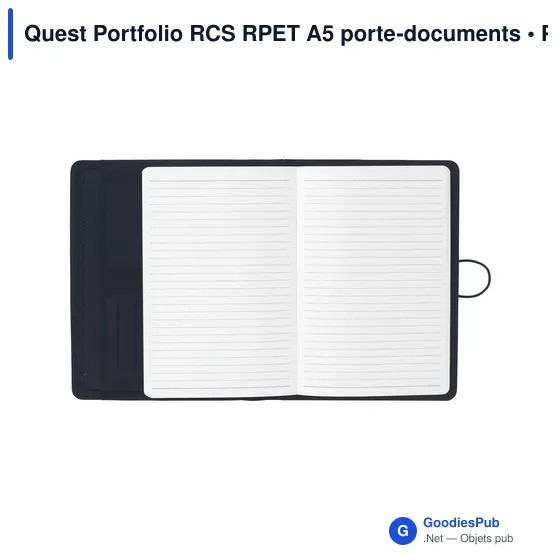Porte-documents A5 personnalisable Quest Portfolio avec logo - Image 10