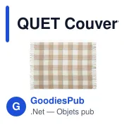QUET Couverture en mohair à carreaux - Miniature 3