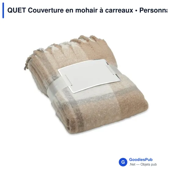 QUET Couverture en mohair à carreaux - Image 4
