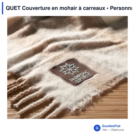 QUET Couverture en mohair à carreaux - Image 5