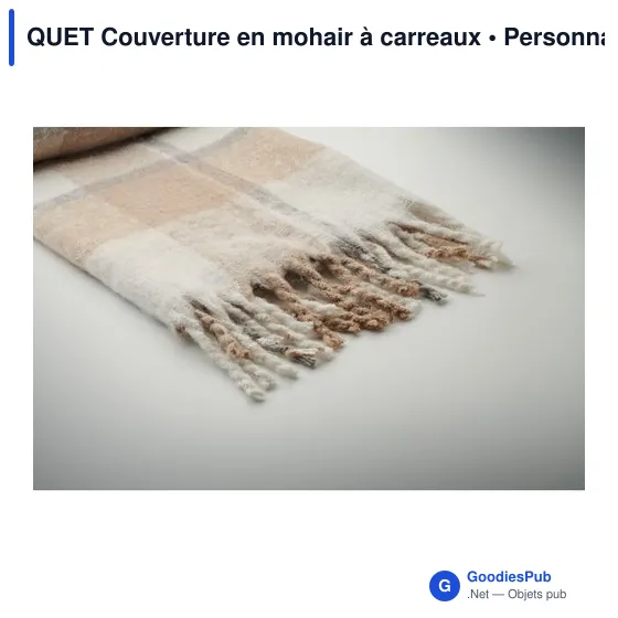 QUET Couverture en mohair à carreaux - Image 6