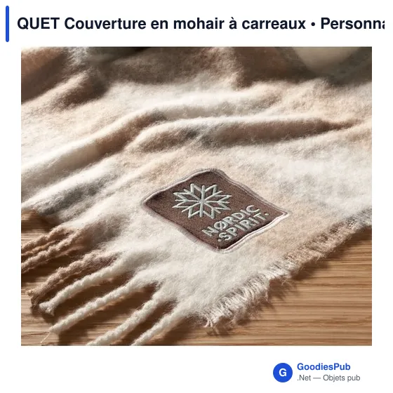QUET Couverture en mohair à carreaux - Image 7
