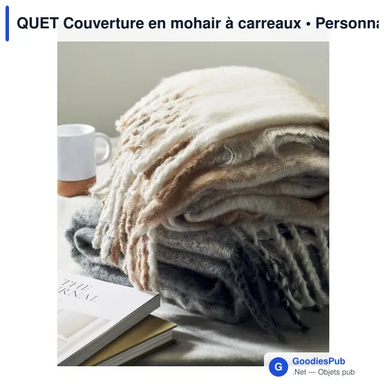 QUET Couverture en mohair à carreaux - Image 9