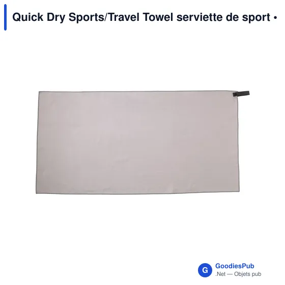 Serviette de sport personnalisable Quick Dry avec logo - Image 1