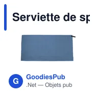 Serviette de sport personnalisable Quick Dry avec logo - Miniature 11