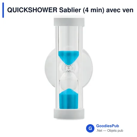 QUICKSHOWER Sablier (4 min) avec ventouse