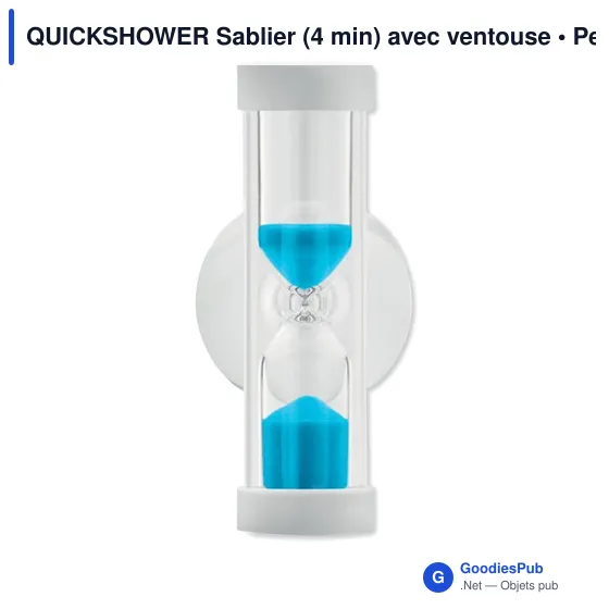 QUICKSHOWER Sablier (4 min) avec ventouse - Image 1