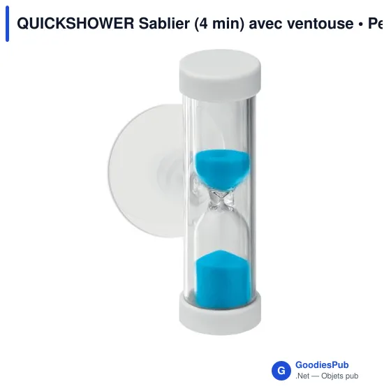 QUICKSHOWER Sablier (4 min) avec ventouse - Image 2