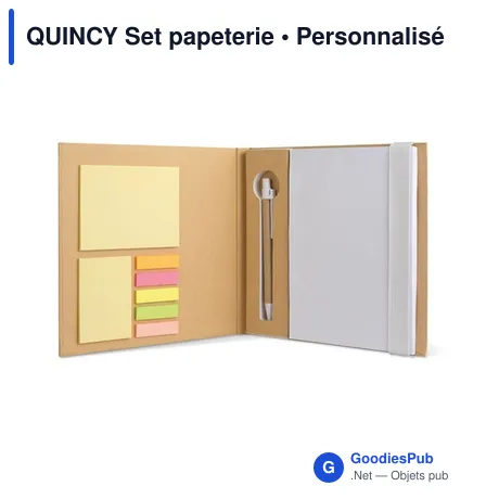 QUINCY Set papeterie