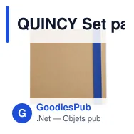 QUINCY Set papeterie - Miniature 4