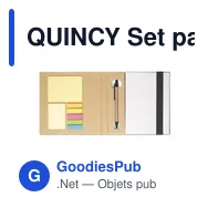 QUINCY Set papeterie - Miniature 5