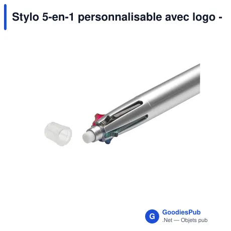 Stylo 5-en-1 personnalisable avec logo - Quintet