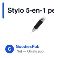 Stylo 5-en-1 personnalisable avec logo - Quintet - Miniature 2