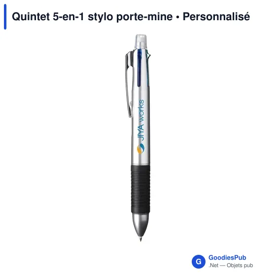 Stylo 5-en-1 personnalisable avec logo - Quintet - Image 3