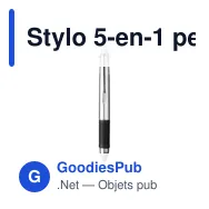 Stylo 5-en-1 personnalisable avec logo - Quintet - Miniature 4