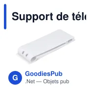 Support de téléphone personnalisable pliable et nomade avec logo - Bureau - Miniature 2