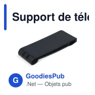 Support de téléphone personnalisable pliable et nomade avec logo - Bureau - Miniature 3