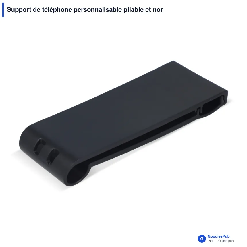 Support de téléphone personnalisable pliable et nomade avec logo - Bureau - Image 3