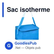 Sac isotherme personnalisable 6 canettes en R-PET non tissé avec logo - 75 g/m² - Miniature 5