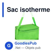 Sac isotherme personnalisable 6 canettes en R-PET non tissé avec logo - 75 g/m² - Miniature 7
