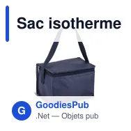 Sac isotherme personnalisable 6 canettes en R-PET non tissé avec logo - 75 g/m² - Miniature 8
