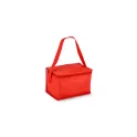 Variante Rouge - Sac isotherme personnalisable 6 canettes en R-PET non tissé avec logo - 75 g/m²