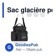 Sac glacière personnalisable en R-PET 600D 10 L avec logo - Trois coloris - Miniature 1