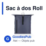 Sac à dos Roll Top personnalisable en R-PET 600D 20 L avec logo - Huit coloris - Miniature 6
