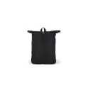 Variante Noir - Sac à dos Roll Top personnalisable en R-PET 600D 20 L avec logo - Huit coloris