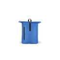 Variante Bleu - Sac à dos Roll Top personnalisable en R-PET 600D 20 L avec logo - Huit coloris