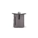 Variante Gris - Sac à dos Roll Top personnalisable en R-PET 600D 20 L avec logo - Huit coloris