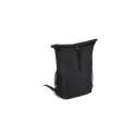 Variante Noir - Sac à dos vélo Roll Top personnalisable en R-PET 600D 20 L avec logo