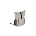 Variante Gris - Sac à dos vélo Roll Top personnalisable en R-PET 600D 20 L avec logo