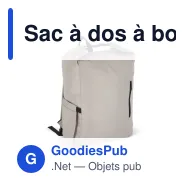 Sac à dos à boucle personnalisable en R-PET 600D 20 L avec logo - Cinq coloris - Miniature 5