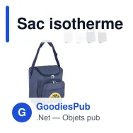 Sac isotherme personnalisable en R-PET 600D 13 L avec logo - 26 x 34 cm - Miniature 1