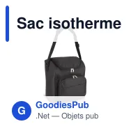 Sac isotherme personnalisable en R-PET 600D 13 L avec logo - 26 x 34 cm - Miniature 2