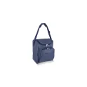 Variante Bleu foncé - Sac isotherme personnalisable en R-PET 600D 13 L avec logo - 26 x 34 cm
