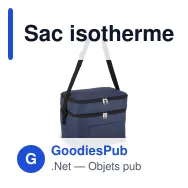 Sac isotherme personnalisable à double compartiment 12 L avec logo - 6 couleurs - Miniature 2