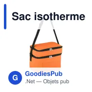 Sac isotherme personnalisable à double compartiment 12 L avec logo - 6 couleurs - Miniature 4