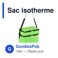 Sac isotherme personnalisable à double compartiment 12 L avec logo - 6 couleurs - Miniature 5