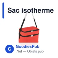 Sac isotherme personnalisable à double compartiment 12 L avec logo - 6 couleurs - Miniature 6