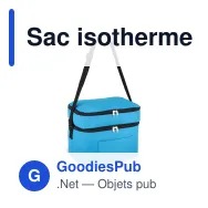 Sac isotherme personnalisable à double compartiment 12 L avec logo - 6 couleurs - Miniature 7