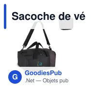 Sacoche de vélo pliable personnalisable en R-PET 600D 20 L avec logo - Noir - Miniature 1