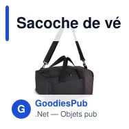 Sacoche de vélo pliable personnalisable en R-PET 600D 20 L avec logo - Noir - Miniature 2