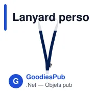 Lanyard personnalisable en R-PET recyclé avec logo - 9 coloris - Miniature 5