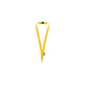 Variante Jaune - Lanyard personnalisable en R-PET recyclé avec logo - 9 coloris