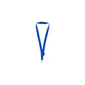 Variante Bleu - Lanyard personnalisable en R-PET recyclé avec logo - 9 coloris
