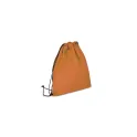 Variante Orange - Sac à cordon personnalisable en non-tissé recyclé 75 g/m² avec logo - 38 x 42 cm